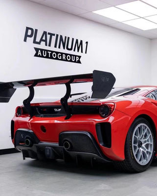 Ferrari 488 Body Kit 488 EVO Style Front Bumper Chin Lip Spoiler