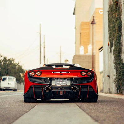 240 X 80 X 50 mm Ferrari Body Kit KEYV Style Front Splitter Diffuser Włókno węglowe