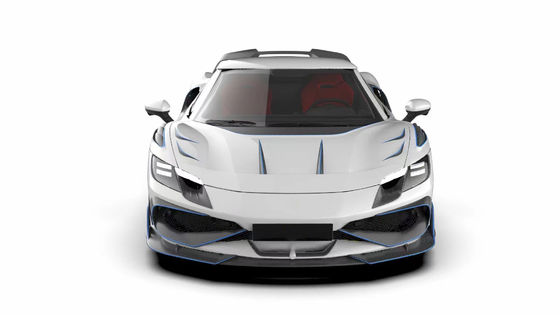 296GTB Ferrari Kit Car Body 2021 Suche Carbon Fiber Front Lip Car Front Bumper Diffuser