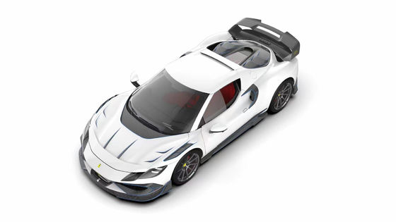 296GTB Ferrari Kit Car Body 2021 Suche Carbon Fiber Front Lip Car Front Bumper Diffuser