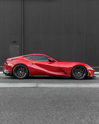 1016 Ferrari Body Kit 812 190mm Włókno węglowe przedni zderzak dyfuzor Spoiler