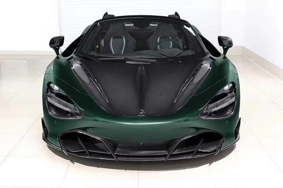 Włókno węglowe Włókno węglowe zestaw nadwozia dla McLarena 720S 720 Zmodernizowany styl TOPCAR Przednia łopatka tylny dyfuzor Spoiler Cover