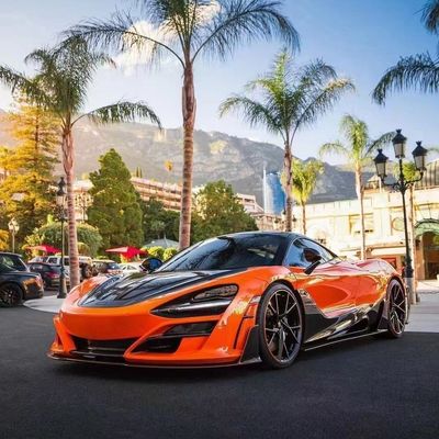 Suche włókna węglowe dla McLaren 720s Carbon Fiber Body Kit 720s Zmodernizowany w stylu MSY Front and Rear Bumper Spoiler Hood