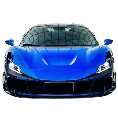 Niebieski F8 Ferrari Body Kit F8 MSY Style Front Bumper Lip Body Kit Spoiler Side Skirts