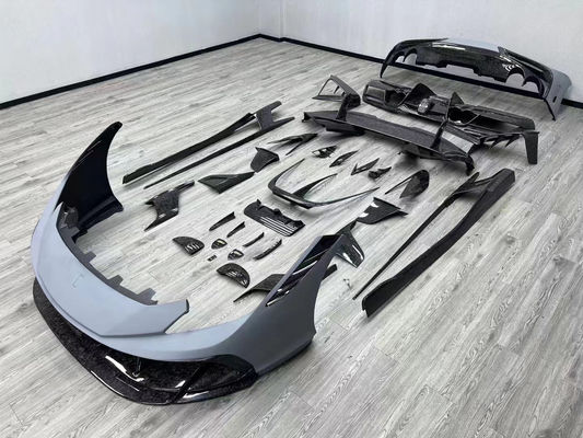 Niebieski F8 Ferrari Body Kit F8 MSY Style Front Bumper Lip Body Kit Spoiler Side Skirts