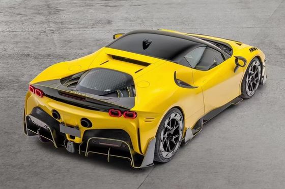 SF90 Ferrari Body Kit MSY Style Włókno węglowe tylny zderzak spoiler ustne
