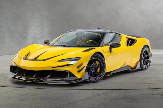 SF90 Ferrari Body Kit MSY Style Włókno węglowe tylny zderzak spoiler ustne