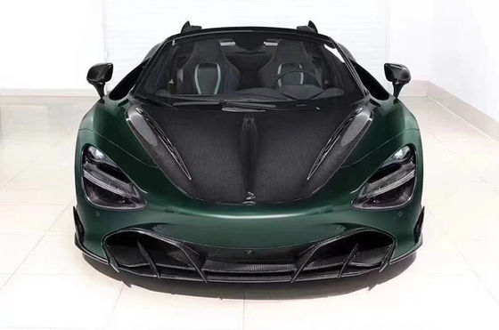 Dla McLarena 720S Kapużka z włókna węglowego 720S Uaktualniona okładka silnika z włókna węglowego