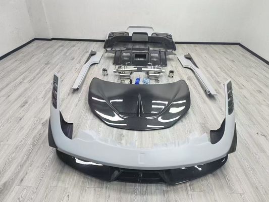 Ferrari 458 Body Kit SP Style Włókno węglowe z przodu i z tyłu zderzak spoiler Hood 2010-2014