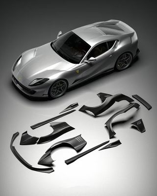 812 Ferrari Body Kit Włókno węglowe Widebody 812 ZE Style Włókno węglowe Arch