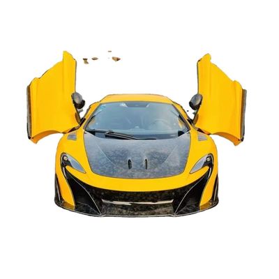 Części węglowe przedniego zderzaka samochodu dla Mclaren Mp4 12C 625c 650S Uaktualnienie do 675LT Style Body Kit