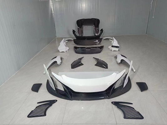 Części węglowe przedniego zderzaka samochodu dla Mclaren Mp4 12C 625c 650S Uaktualnienie do 675LT Style Body Kit