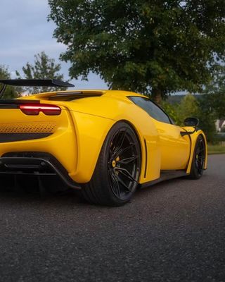 296 Ferrari Body Kit 2021 2022 Samochód Koła Łuk Przedni i tylny zderzak spoiler