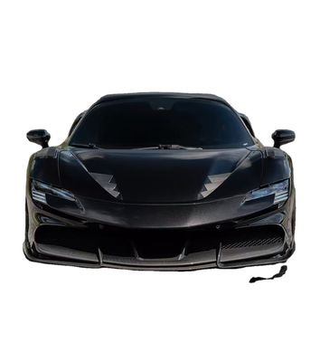 SF90 Ferrari Włókno węglowe Body Kit 1016 Style Front Lip Air Intake Black Spoiler Fender