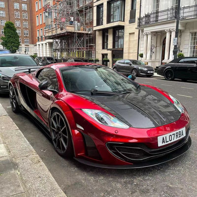MP4 12C Mclaren Body Kit MSY Style Front Rear Bumper Spoiler Widebody Kit Czerwony Czarny