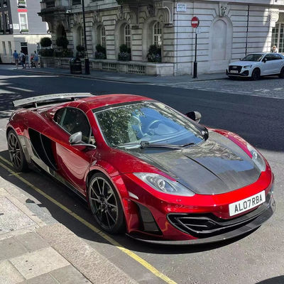 MP4 12C Mclaren Body Kit MSY Style Front Rear Bumper Spoiler Widebody Kit Czerwony Czarny