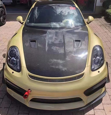 Produkty z włókien węglowych dla Porsche 981 Boxster Węglowodanowa kaputa 981 Węglowodanowa pokrywka włazu silnika 2013-2015