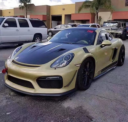 Produkty z włókien węglowych dla Porsche 981 Boxster Węglowodanowa kaputa 981 Węglowodanowa pokrywka włazu silnika 2013-2015