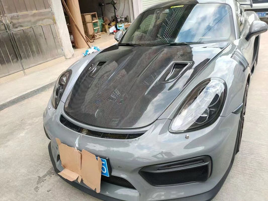 Produkty z włókien węglowych dla Porsche 981 Boxster Węglowodanowa kaputa 981 Węglowodanowa pokrywka włazu silnika 2013-2015