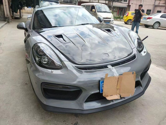Produkty z włókien węglowych dla Porsche 981 Boxster Węglowodanowa kaputa 981 Węglowodanowa pokrywka włazu silnika 2013-2015