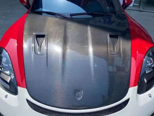 Wysokiej jakości okładka z włókien węglowych dla Porsche 718 Boxster Okładka z włókien węglowych dla pokładu silnika 718 Upgrade GT4