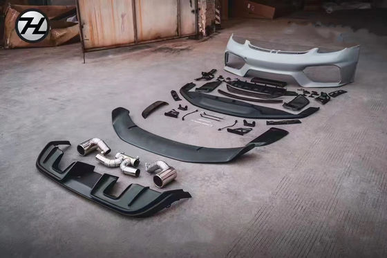 Materiał PP Plastic 718 Boxster Body Kit 718 Modernizowany GT4 Style Przednie i tylne zderzaki Spoiler