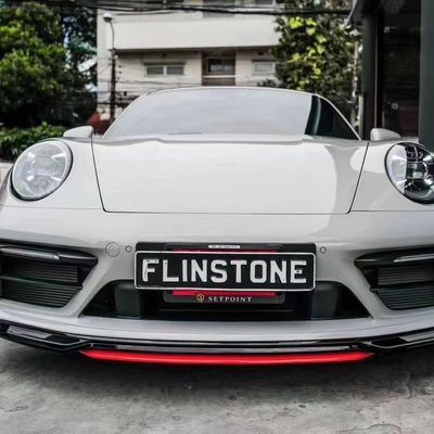 Dla Porsche 911 992 Zestaw nadwozia z włókna węglowego 911 992 Zmodernizowany styl TechArt Przedni łopatka dyfuzor spoiler bok spódnica zestaw nadwozia