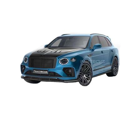 Auto Blue Bentley Bentayga Body Kit Widebody Węglowodanowy przedni dyfuzor warg