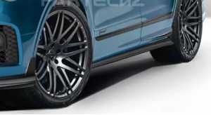 Auto Blue Bentley Bentayga Body Kit Widebody Węglowodanowy przedni dyfuzor warg