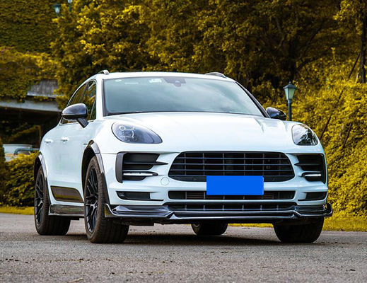 Wysokiej jakości zestaw z włókna węglowego Macan Body Kit ForMacan przednia i tylna spódnice spoiler szeroka korpuski