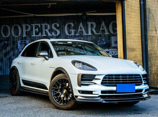 Wysokiej jakości zestaw z włókna węglowego Macan Body Kit ForMacan przednia i tylna spódnice spoiler szeroka korpuski
