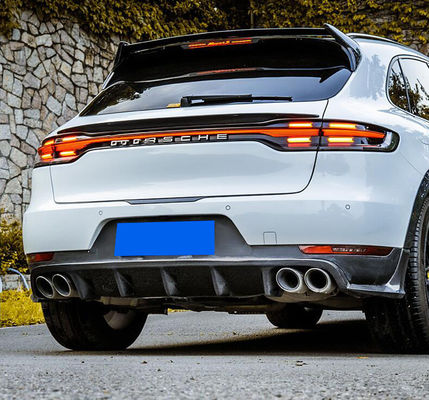Wysokiej jakości zestaw z włókna węglowego Macan Body Kit ForMacan przednia i tylna spódnice spoiler szeroka korpuski