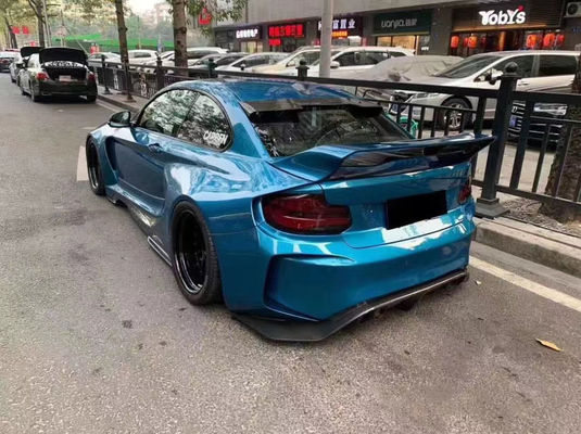 Dla BMW F22 F87 serii 2 M2 Body Kit M2 M235 Upgrade IMP Style Front and Rear Bumper Spoiler Wide Bodyki