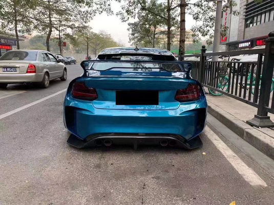 Dla BMW F22 F87 serii 2 M2 Body Kit M2 M235 Upgrade IMP Style Front and Rear Bumper Spoiler Wide Bodyki