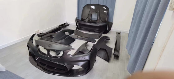 Dla BMW F22 F87 serii 2 M2 Body Kit M2 M235 Upgrade IMP Style Front and Rear Bumper Spoiler Wide Bodyki