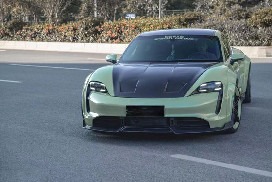 Nowy produkt dla Porsche Taycan Węglowy zestaw nadwozia Taycan szeroki nadwozie Taycan przednia łopatka boczna spódnica spoiler dyfuzor