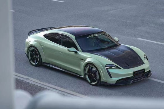 Nowy produkt dla Porsche Taycan Węglowy zestaw nadwozia Taycan szeroki nadwozie Taycan przednia łopatka boczna spódnica spoiler dyfuzor
