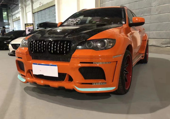 Gorąca sprzedaż X6 E70 E71 szeroki zestaw dla BMW X6 zestaw przedni i tylni zderzak spoiler spódnice