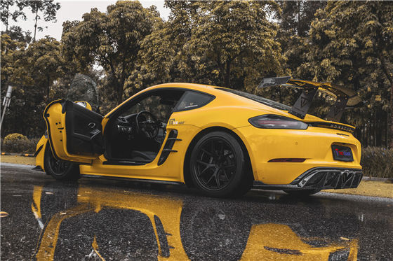 Do Porsche 718 Boxster Cayman Body Kit Materiał włókna węglowego 718 Węglowy tylny dyfuzor EVO Style 718 Węglową