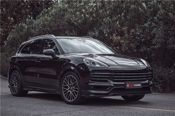 Części samochodowe do Porsche Cayenne Fiber Body Kit Cayenne Carbon Fiber Front Spreader Spoiler