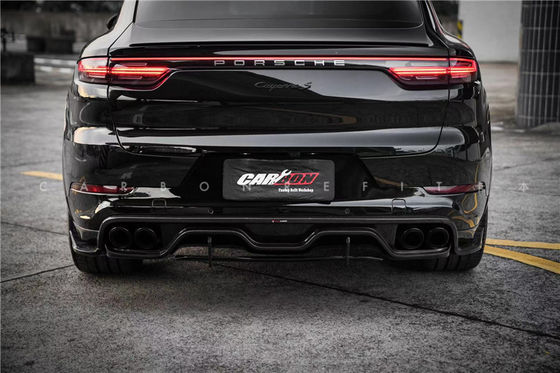 Części samochodowe do Porsche Cayenne Fiber Body Kit Cayenne Carbon Fiber Front Spreader Spoiler