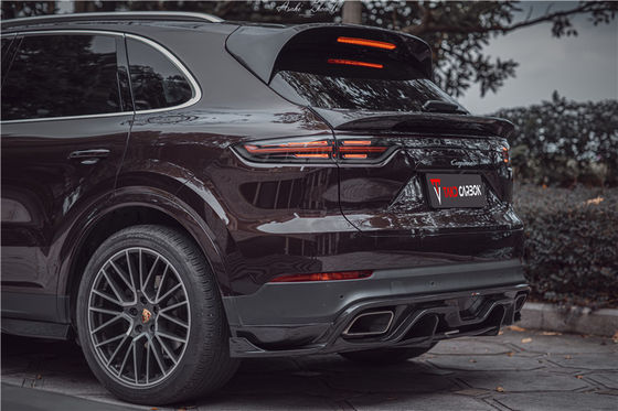 Części samochodowe do Porsche Cayenne Fiber Body Kit Cayenne Carbon Fiber Front Spreader Spoiler