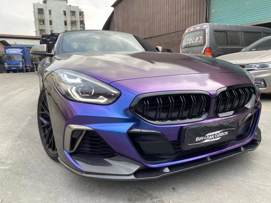 Zestaw nadwozia z włókna węglowego dla BMW Z4 G29 Z4 G29 Zmodernizowany styl TRD przednia łopata dyfuzor spoiler nadwozia