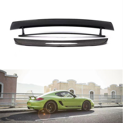 Części samochodowe dla Porsche 987 Spoiler z włókna węglowego 987 Zmodernizowany Cayman R Style Tail Spoiler 987 Body Kit