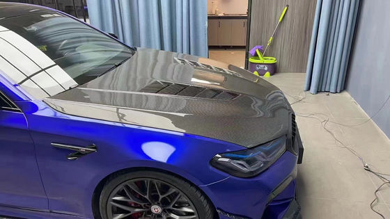 Do BMW serii 5 G30 G38 F90 Okładka maszynowa z włókien węglowych G30 G38 F90 Okładka wnętrza silnika z włókien węglowych suchych