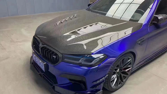 Do BMW serii 5 G30 G38 F90 Okładka maszynowa z włókien węglowych G30 G38 F90 Okładka wnętrza silnika z włókien węglowych suchych