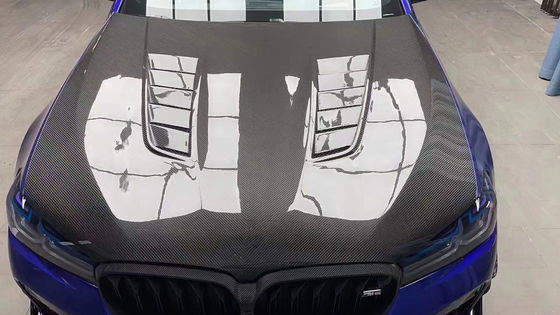 Do BMW serii 5 G30 G38 F90 Okładka maszynowa z włókien węglowych G30 G38 F90 Okładka wnętrza silnika z włókien węglowych suchych