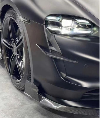Części samochodowe dla Porsche Taycan Zestaw nadwozia z włókna węglowego TAYCAN UPGREAD REVOZPORT Style Front Shovel Diffuser Spoiler Body Kit