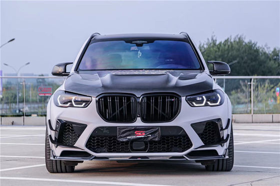 Zestaw części samochodowych z włókna węglowego do BMW X5M X5M Zestaw z włókna węglowego do maszyny X5M przednia łopata dyfuzor spoiler X5M szeroka maszyna