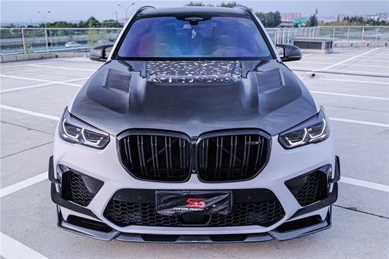 Zestaw części samochodowych z włókna węglowego do BMW X5M X5M Zestaw z włókna węglowego do maszyny X5M przednia łopata dyfuzor spoiler X5M szeroka maszyna